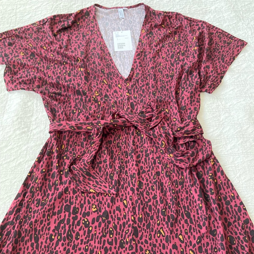& Other Stories cheetah print dress